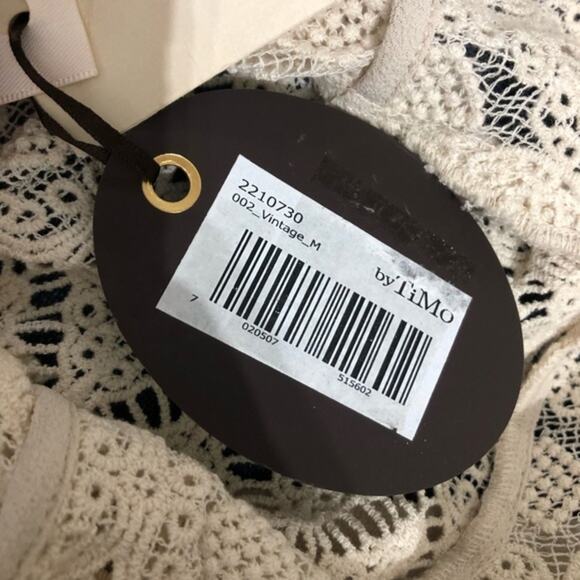 byTiMo The Crochet Top In Vintage Medium NWT - Picture 10 of 11
